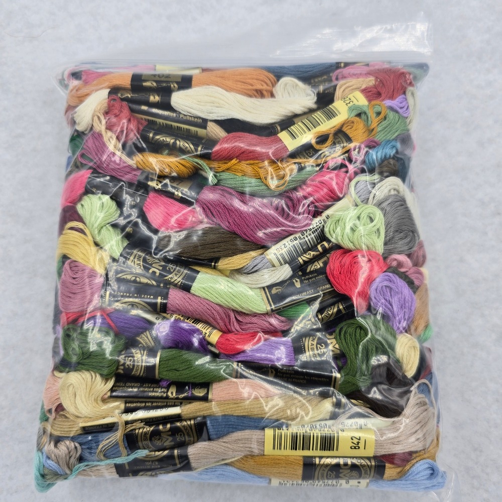 Lot 100 Skeins DMC Mouline Special Embroidery Floss Assorted Colors Cotton